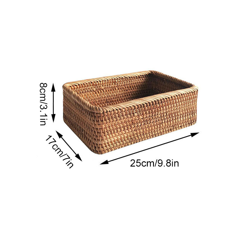 3pcs Hand-Woven Rattan Wicker Basket for Storage