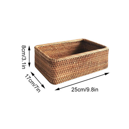 3pcs Hand-Woven Rattan Wicker Basket for Storage